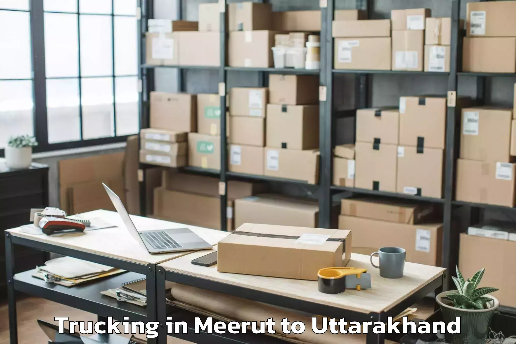 Affordable Meerut to Barkot Trucking